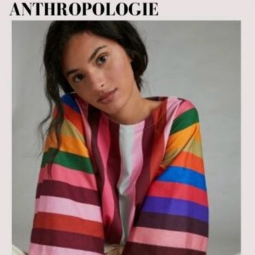 Anthropologie Geisha Designs Rainbow Top